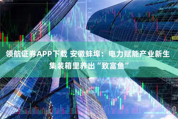 领航证券APP下载 安徽蚌埠：电力赋能产业新生 集装箱里养出“致富鱼”